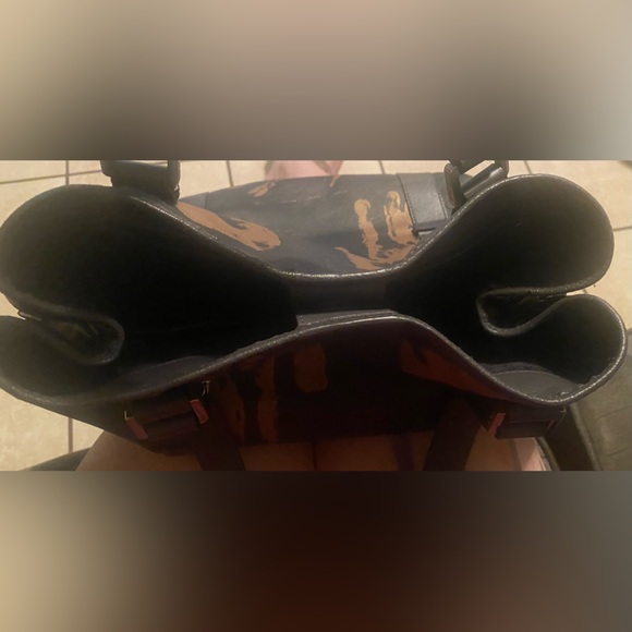 Roomy gently loved L.A.M.B. Bag, has 2 inside lining tears-see pix - Picture 5 of 10